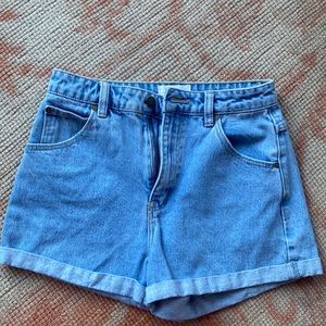 ROLLAS Jean cuffed shorts